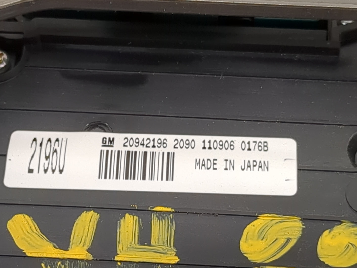 2012-2013 Buick Regal Radio Control Panel 1475079 - Oemusedautoparts1.com