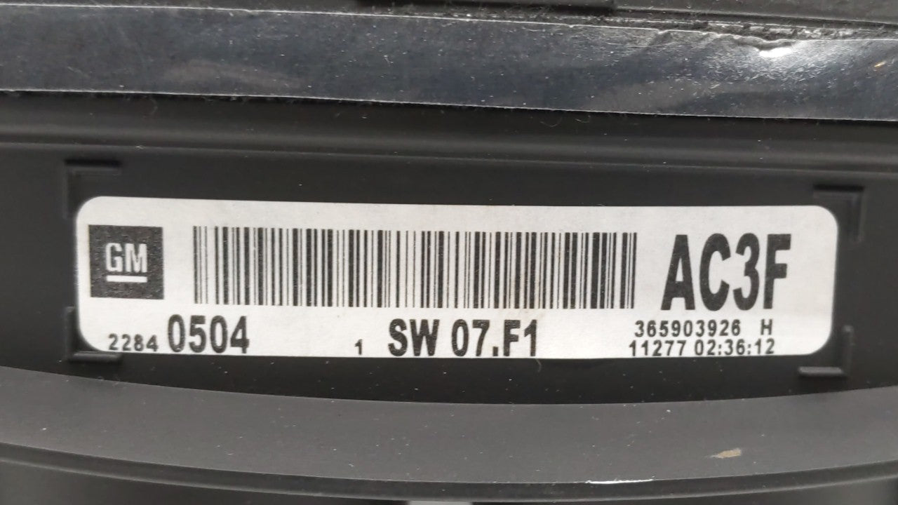 2012 Buick Regal Instrument Cluster Speedometer Gauges P/N:22840504 Fits OEM Used Auto Parts - Oemusedautoparts1.com
