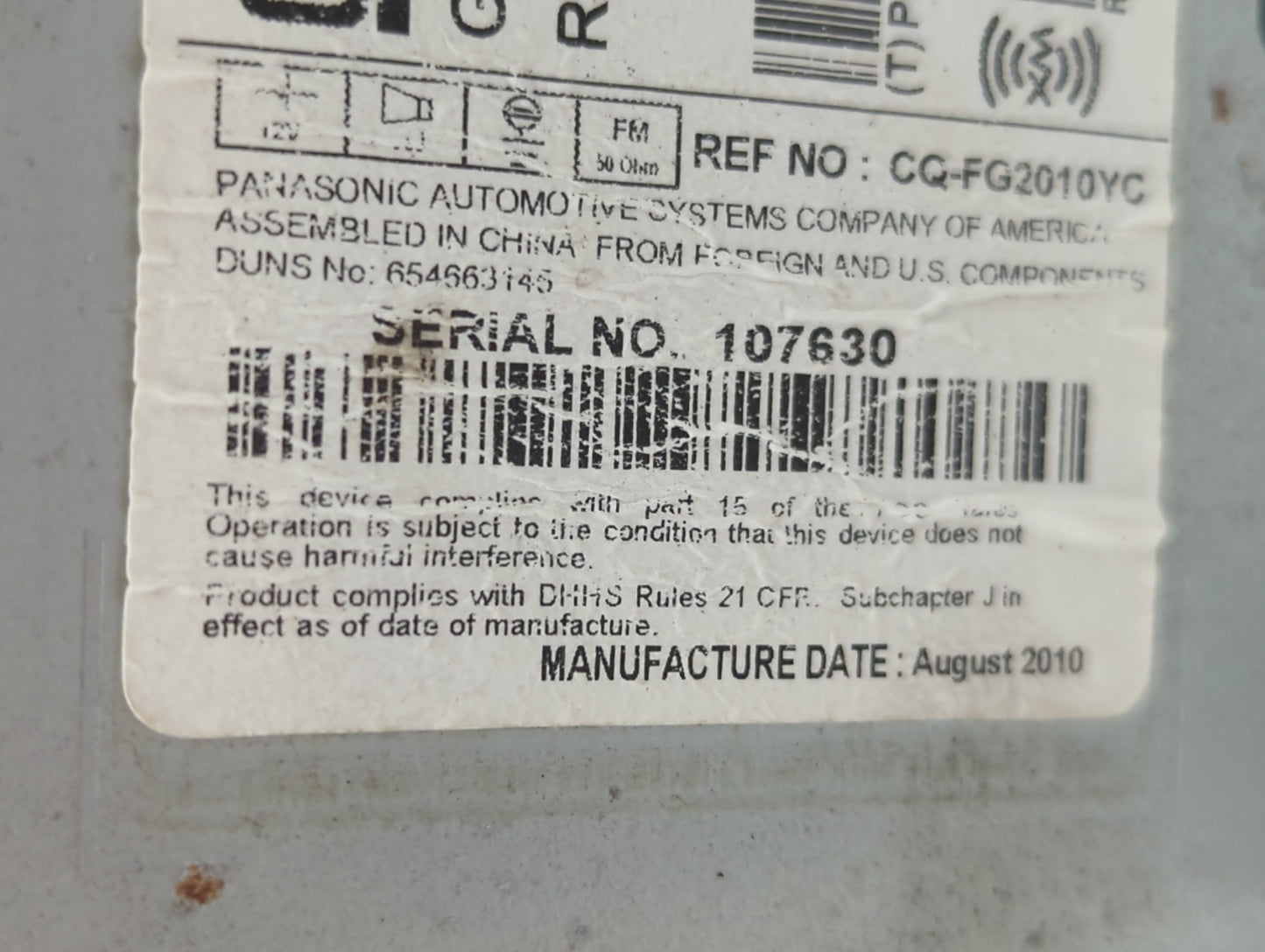 2011-2012 Buick Regal Am Fm Cd Player Radio Receiver - Oemusedautoparts1.com