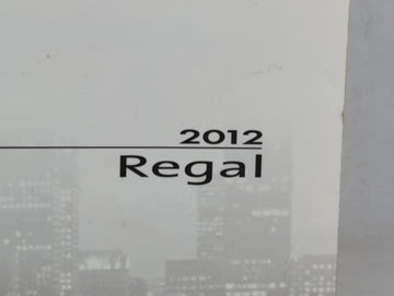 2012 Buick Regal Owners Manual Book Guide P/N:22860162 B OEM Used Auto Parts