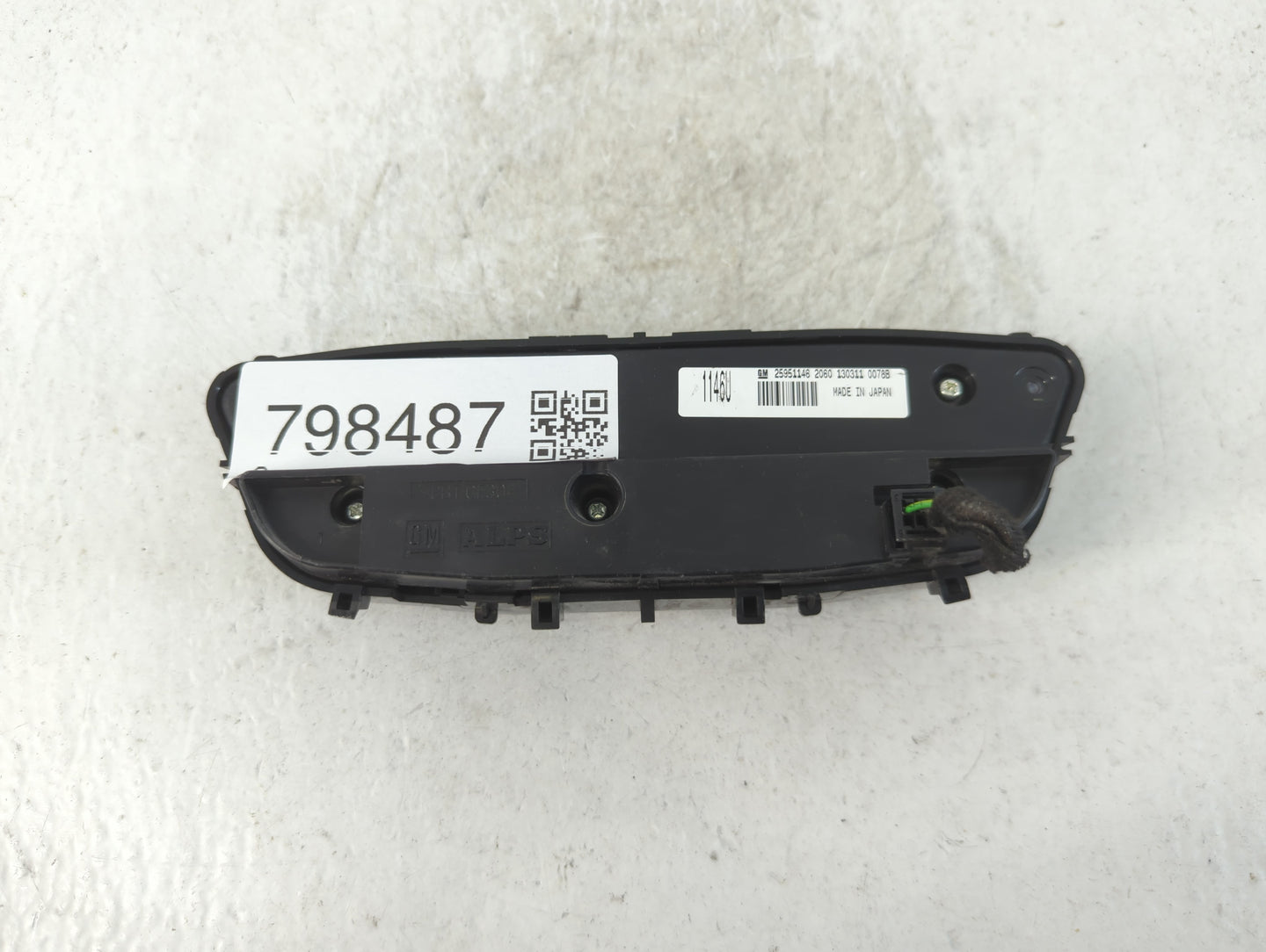 2012-2013 Buick Regal Climate Control Module Temperature AC/Heater Replacement P/N:25951146 Fits Fits 2012 2013 OEM Used Aut