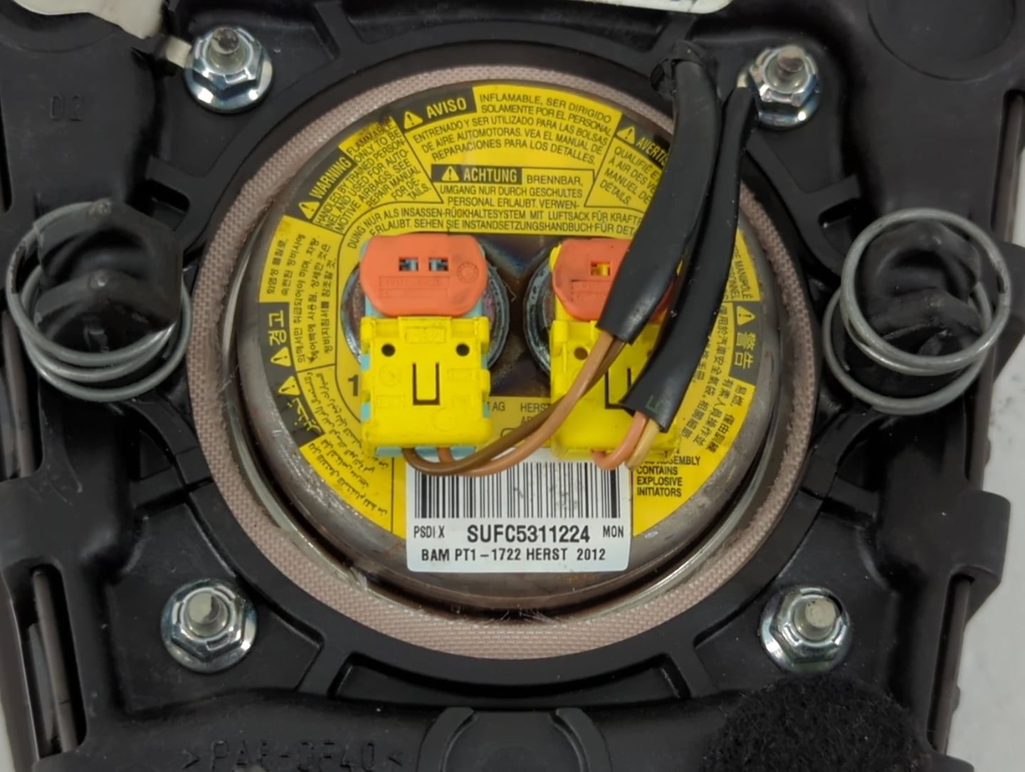 2012-2017 Buick Verano Air Bag Driver Left Steering Wheel Mounted P/N:20986956 Fits Fits 2012 2013 2014 2015 2016 2017 OEM U