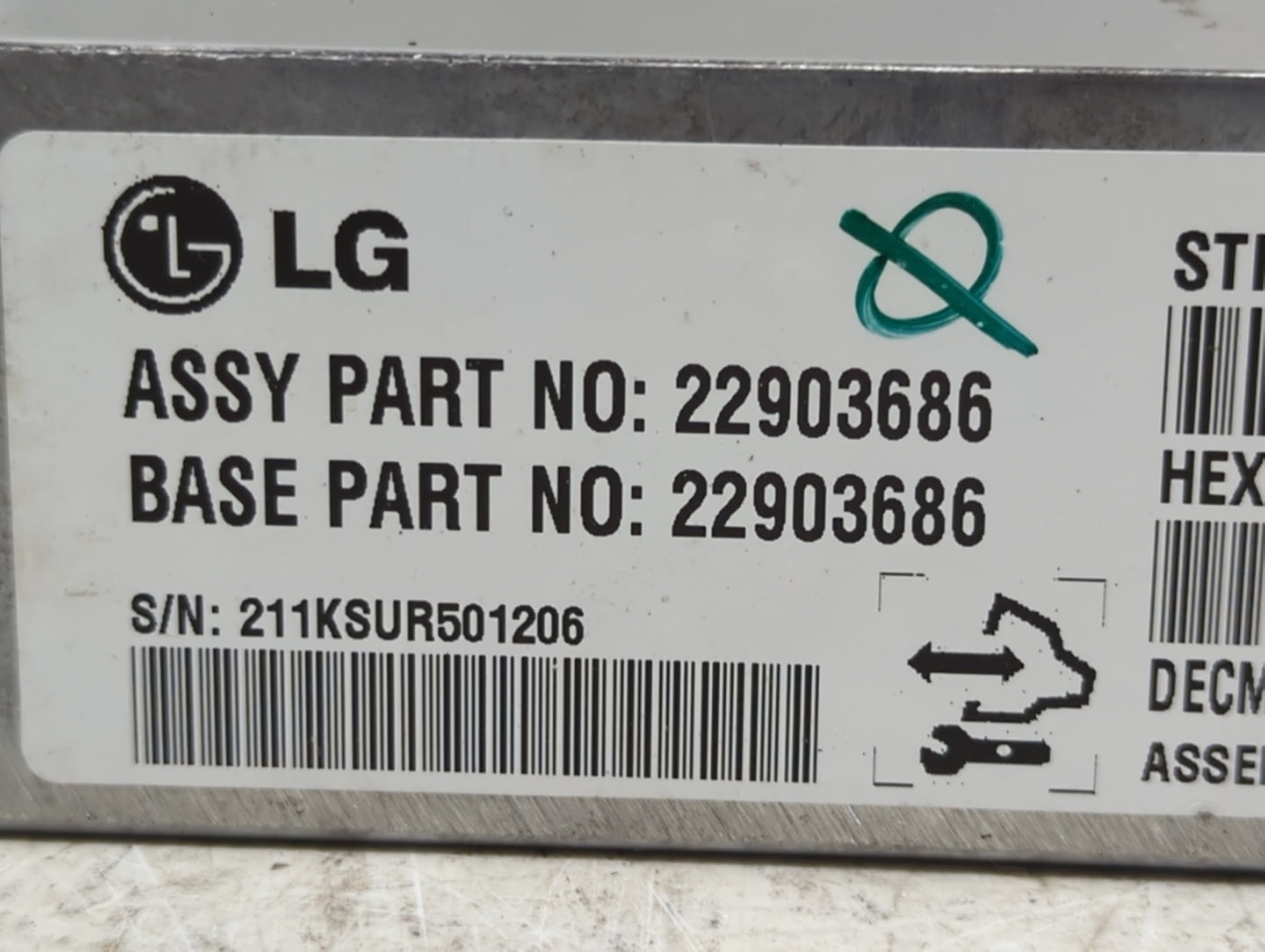 2012-2012 Buick Verano Communication Control Module 22903686 - Oemusedautoparts1.com