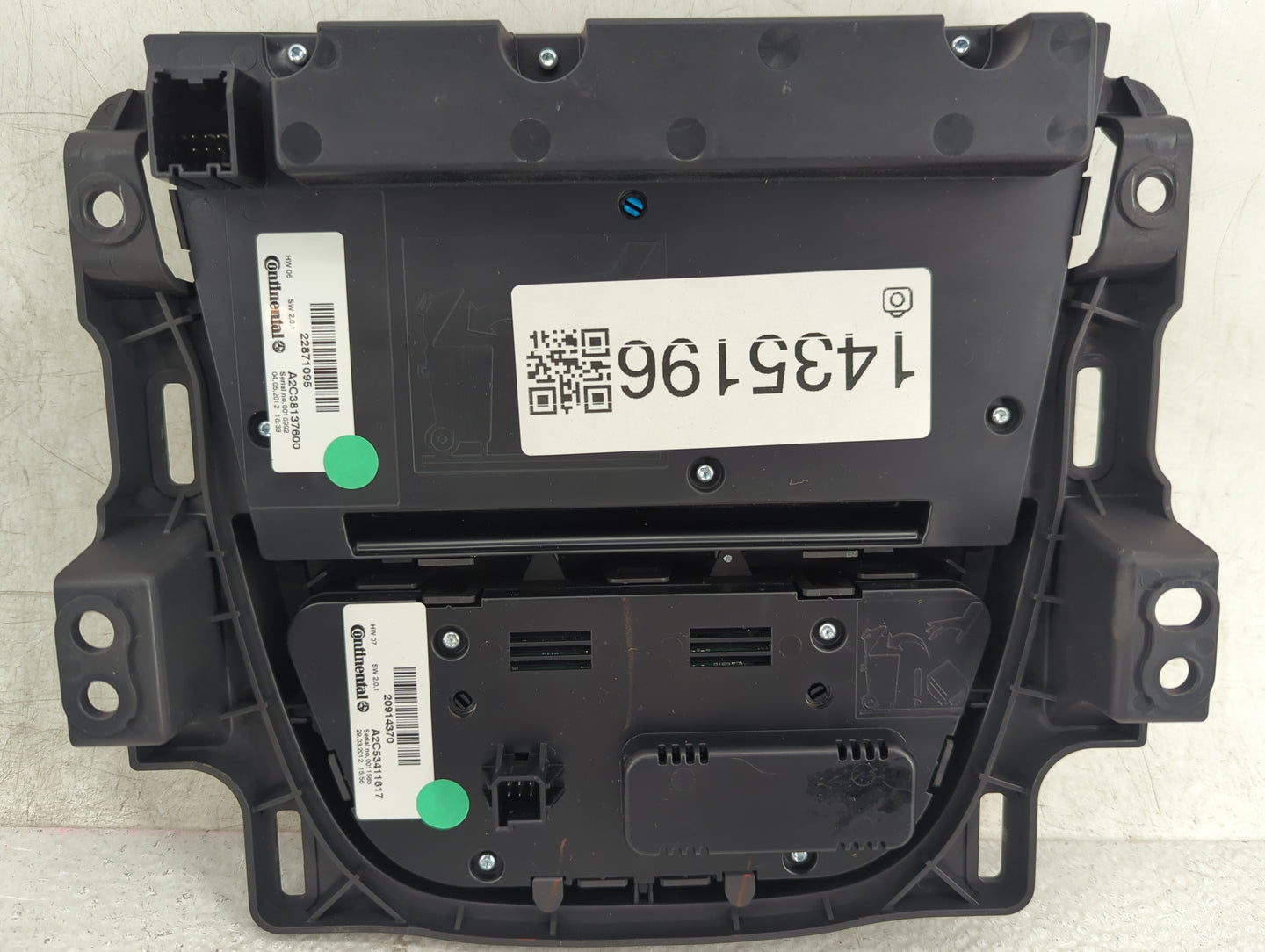 2012-2017 Buick Verano Climate Control Module Temperature AC/Heater Replacement P/N:22871095 A2C53137600 Fits OEM Used Auto 