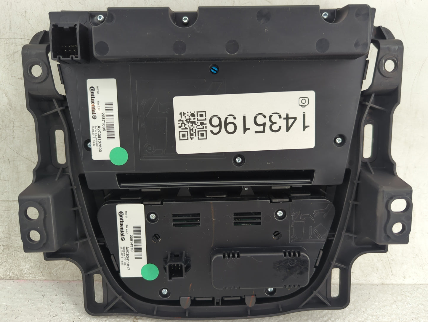 2012-2017 Buick Verano Climate Control Module Temperature AC/Heater Replacement P/N:22871095 A2C53137600 Fits OEM Used Auto 