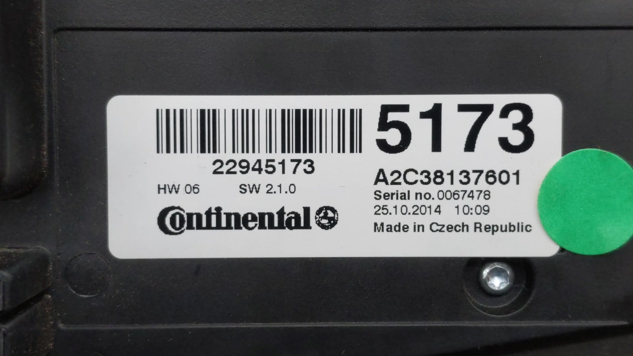 2012-2017 Buick Verano Radio Control Panel - Oemusedautoparts1.com