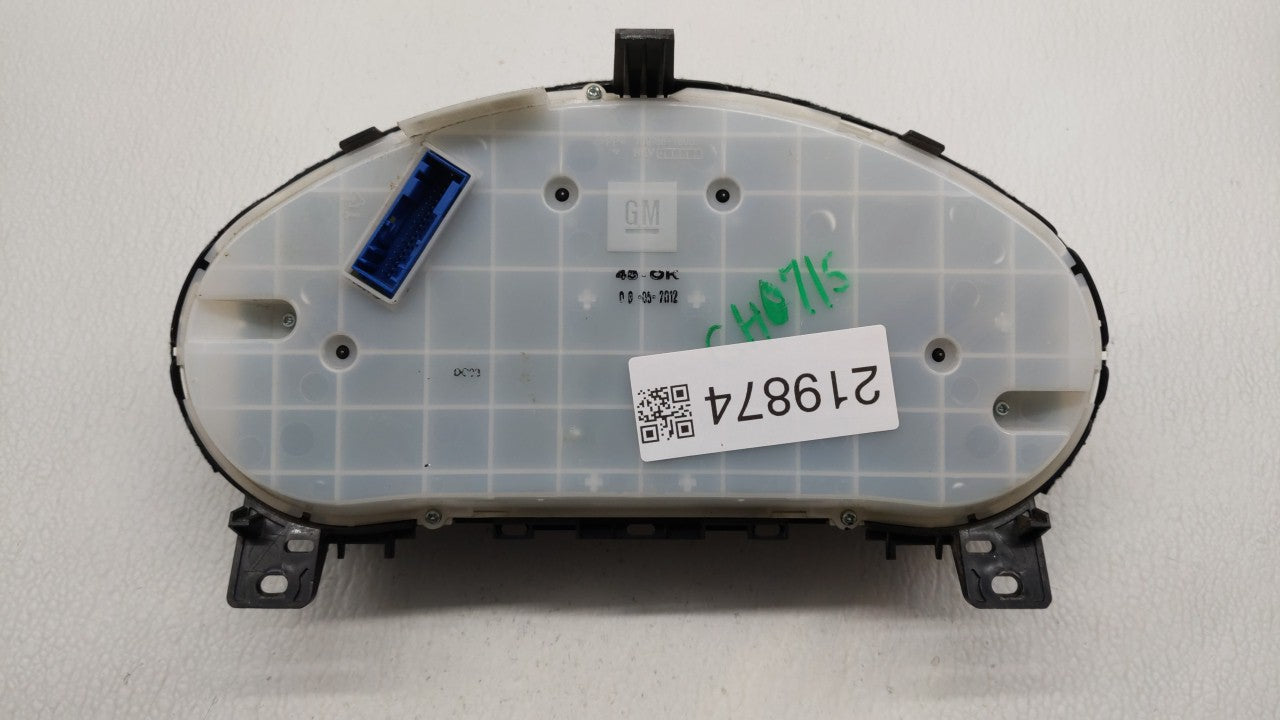 2012 Buick Verano Instrument Cluster Speedometer Gauges P/N:22909705 22870834 Fits OEM Used Auto Parts - Oemusedautoparts1.c