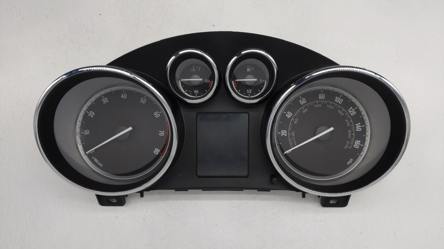 2012 Buick Verano Instrument Cluster Speedometer Gauges P/N:22909705 22870834 Miles: Fits OEM Used Auto Parts - Oemusedautop