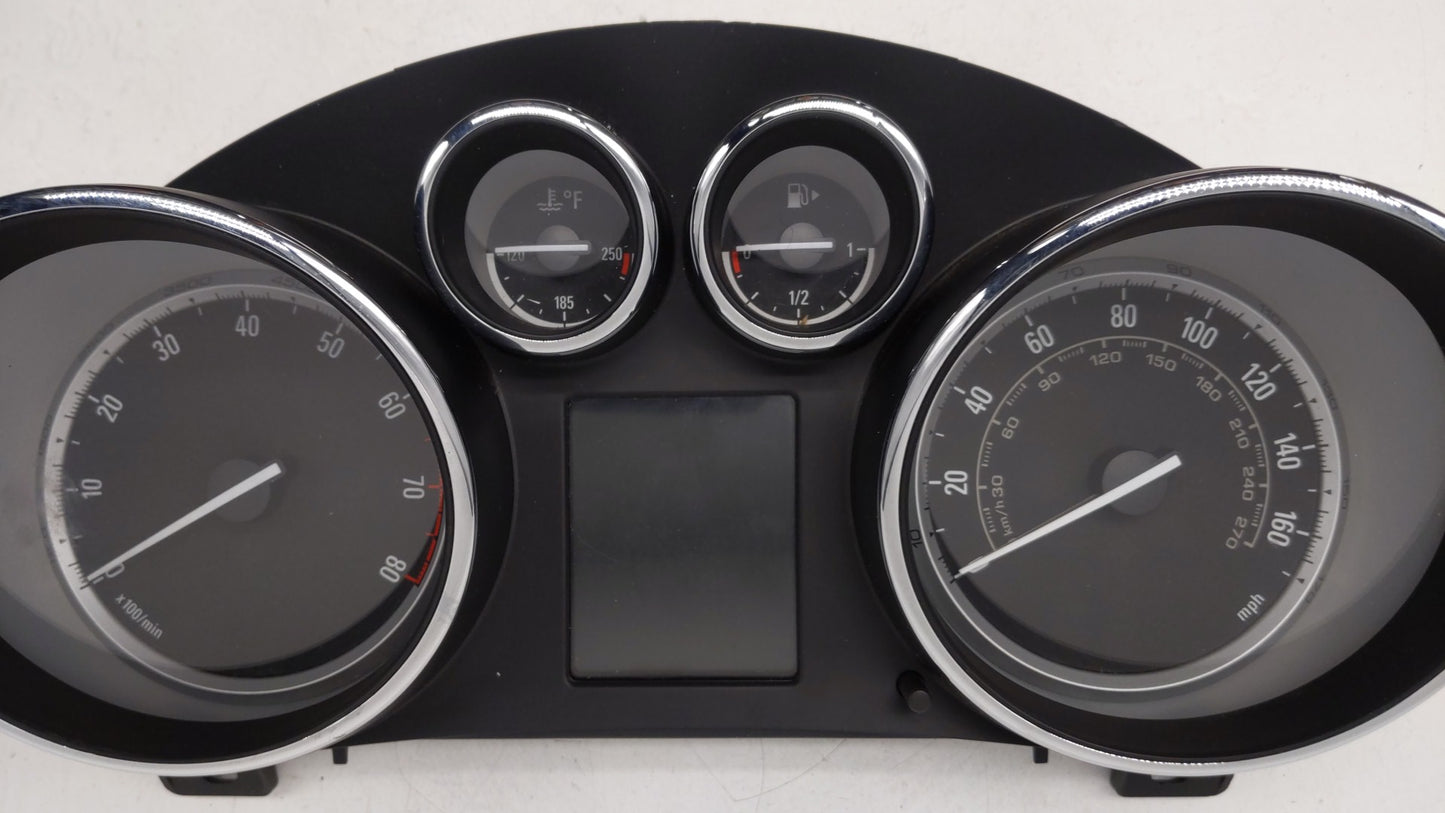 2012 Buick Verano Instrument Cluster Speedometer Gauges P/N:22909705 22870834 Miles: Fits OEM Used Auto Parts - Oemusedautop