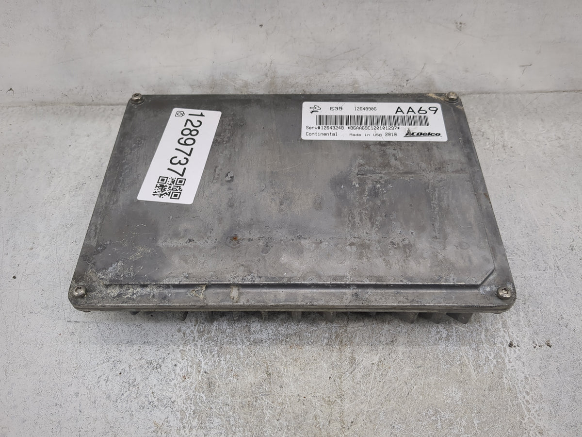2012 Cadillac Cts PCM Engine Control Computer ECU ECM PCU OEM P/N:12648906 12643248 Fits Fits 2010 2011 2013 OEM Used Auto P
