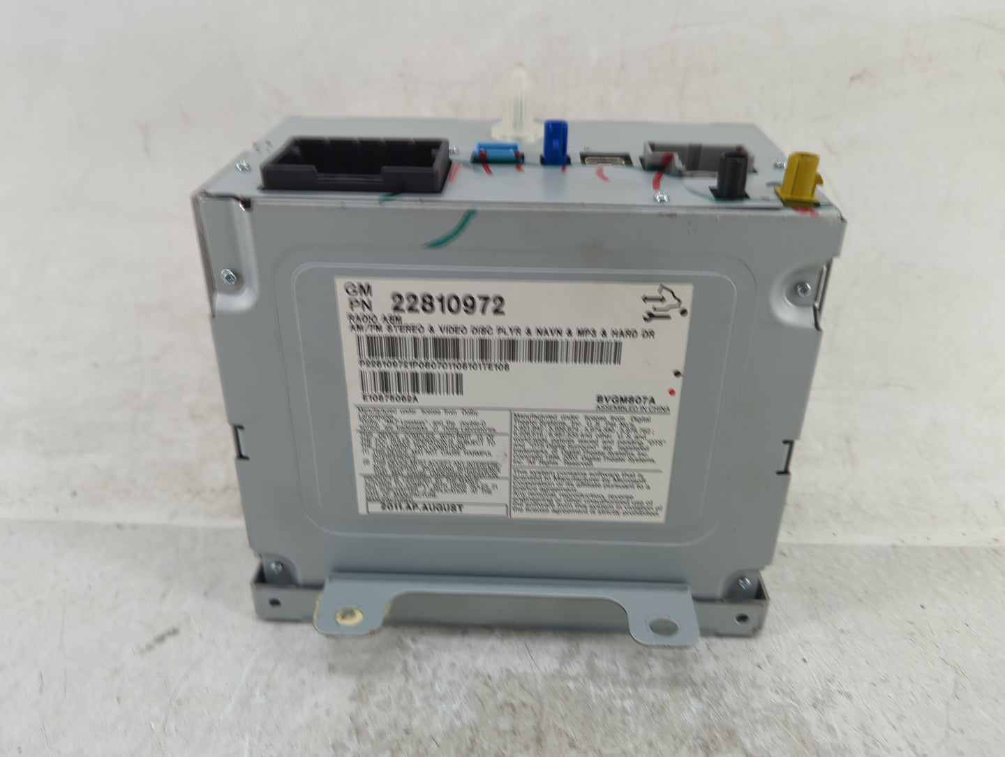 2012-2013 Cadillac Cts Radio AM FM Cd Player Receiver Replacement P/N:22810972 Fits Fits 2012 2013 OEM Used Auto Parts - Oem