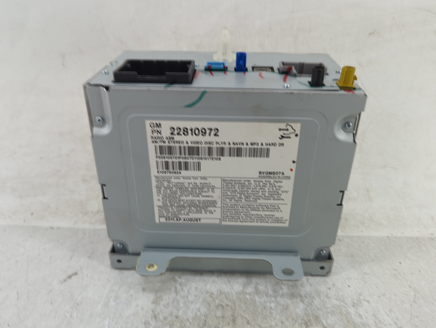 2012-2013 Cadillac Cts Radio AM FM Cd Player Receiver Replacement P/N:22810972 Fits Fits 2012 2013 OEM Used Auto Parts - Oem