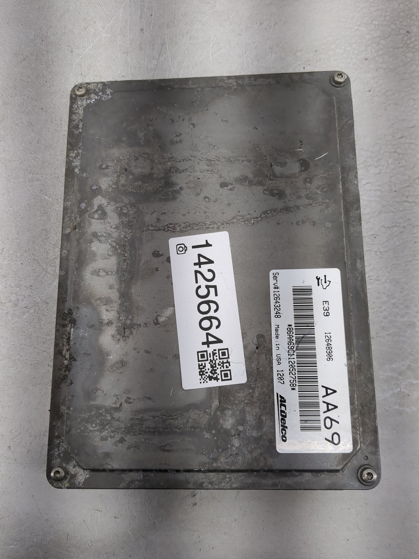 2012 Cadillac Cts PCM Engine Control Computer ECU ECM PCU OEM P/N:12648906 12643248 Fits OEM Used Auto Parts - Oemusedautopa