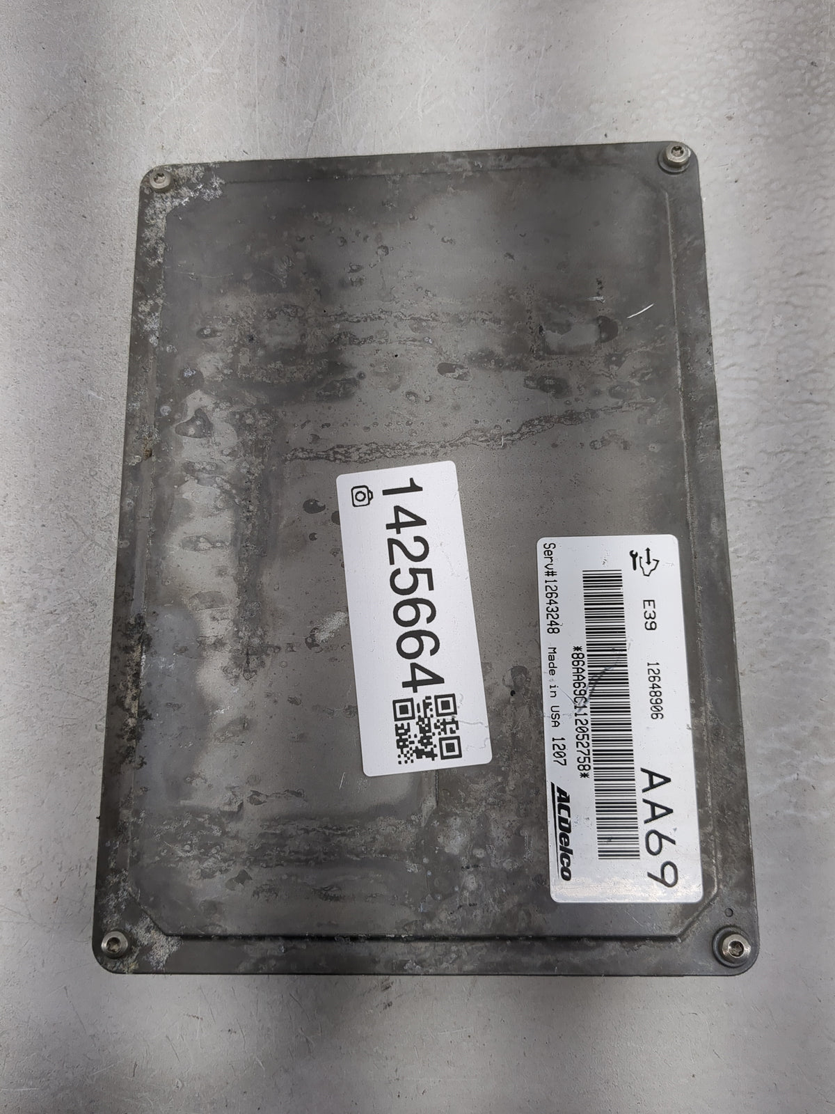 2012 Cadillac Cts PCM Engine Control Computer ECU ECM PCU OEM P/N:12648906 12643248 Fits OEM Used Auto Parts - Oemusedautopa