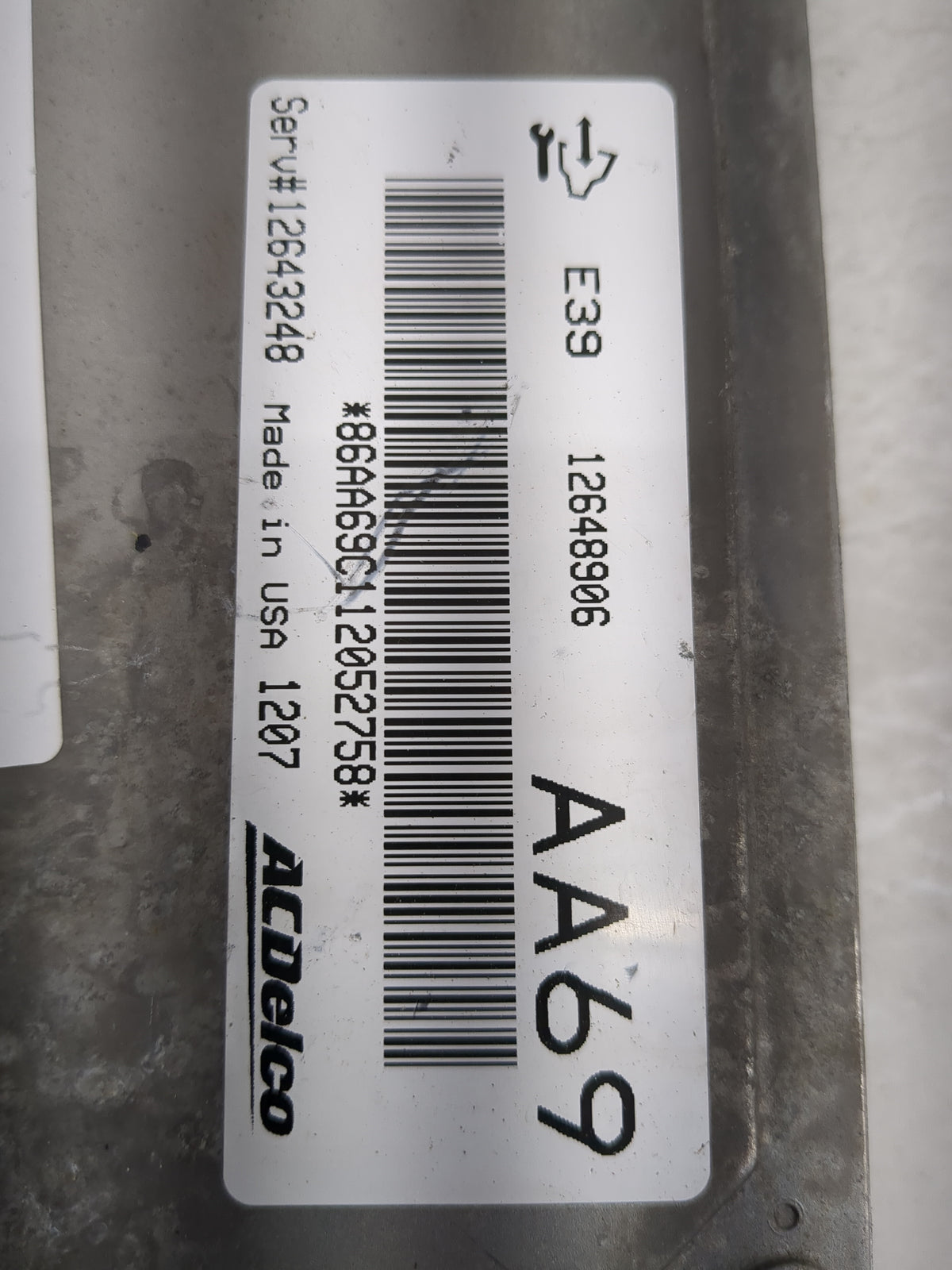 2012 Cadillac Cts PCM Engine Control Computer ECU ECM PCU OEM P/N:12648906 12643248 Fits OEM Used Auto Parts - Oemusedautopa