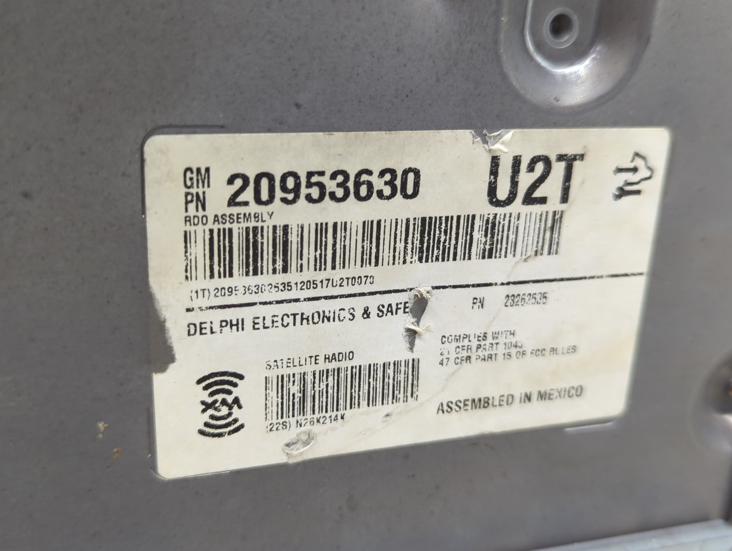 2008-2014 Cadillac Cts Radio AM FM Cd Player Receiver Replacement P/N:20953630 Fits Fits 2008 2009 2010 2011 2012 2013 2014 