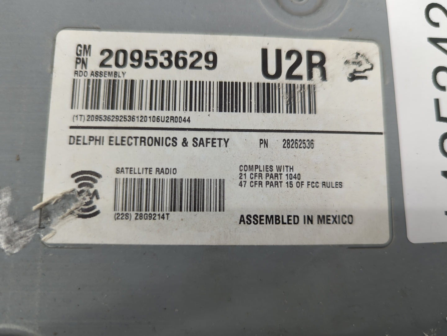 2009-2014 Cadillac Cts Radio AM FM Cd Player Receiver Replacement P/N:20953629 28262536 Fits Fits 2009 2010 2011 2012 2013 2