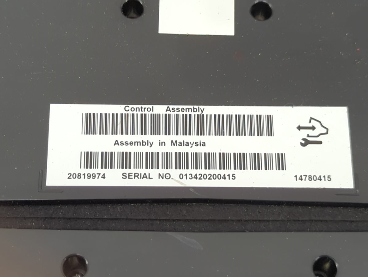 2012 Cadillac Cts Climate Control Module Temperature AC/Heater Replacement P/N:20819974 14780415 Fits OEM Used Auto Parts - 
