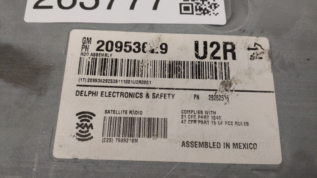 2008-2014 Cadillac Cts Radio AM FM Cd Player Receiver Replacement P/N:20773370 20953630 Fits OEM Used Auto Parts - Oemusedau