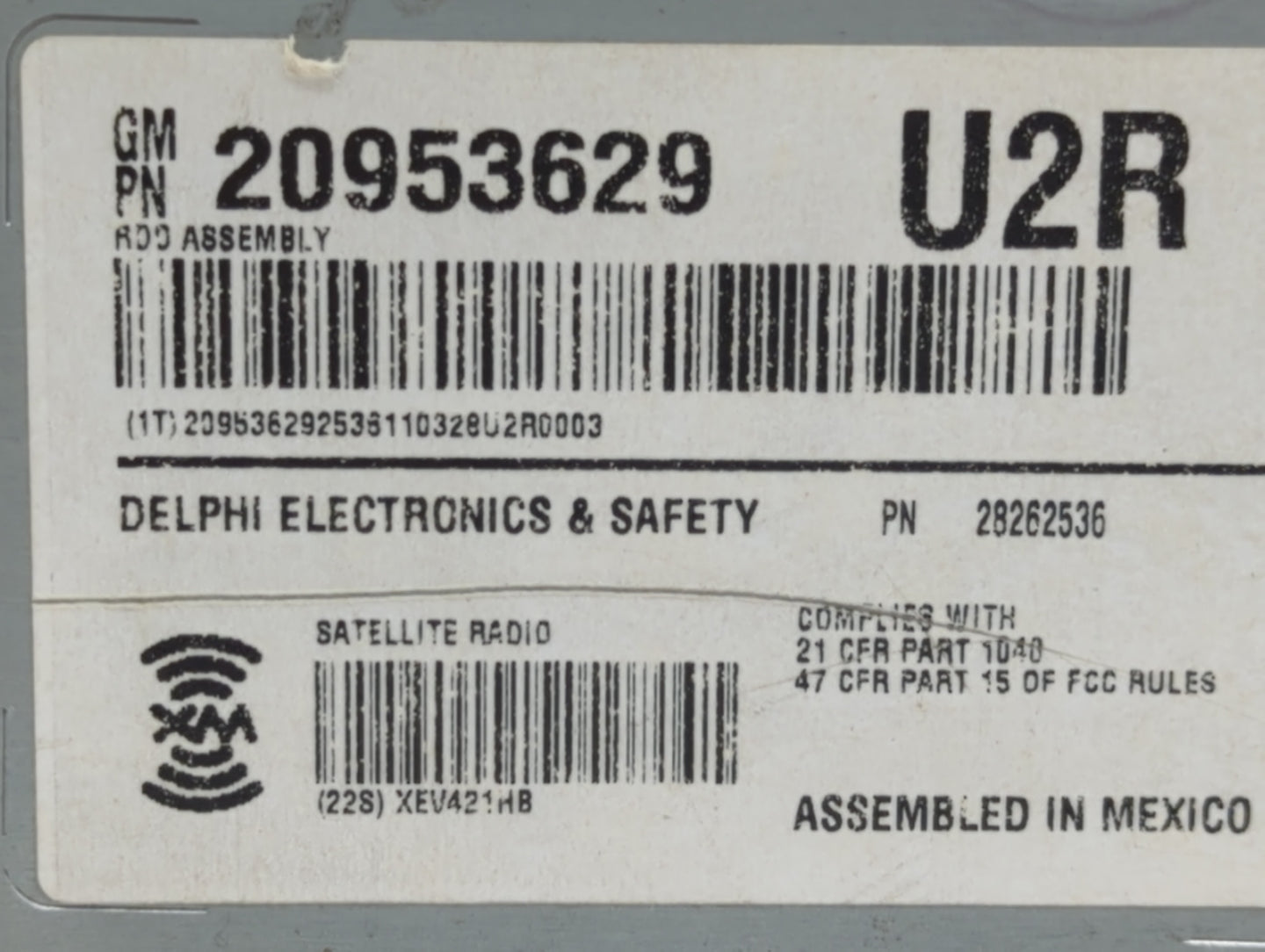 2008-2014 Cadillac Cts Am Fm Cd Player Radio Receiver - Oemusedautoparts1.com
