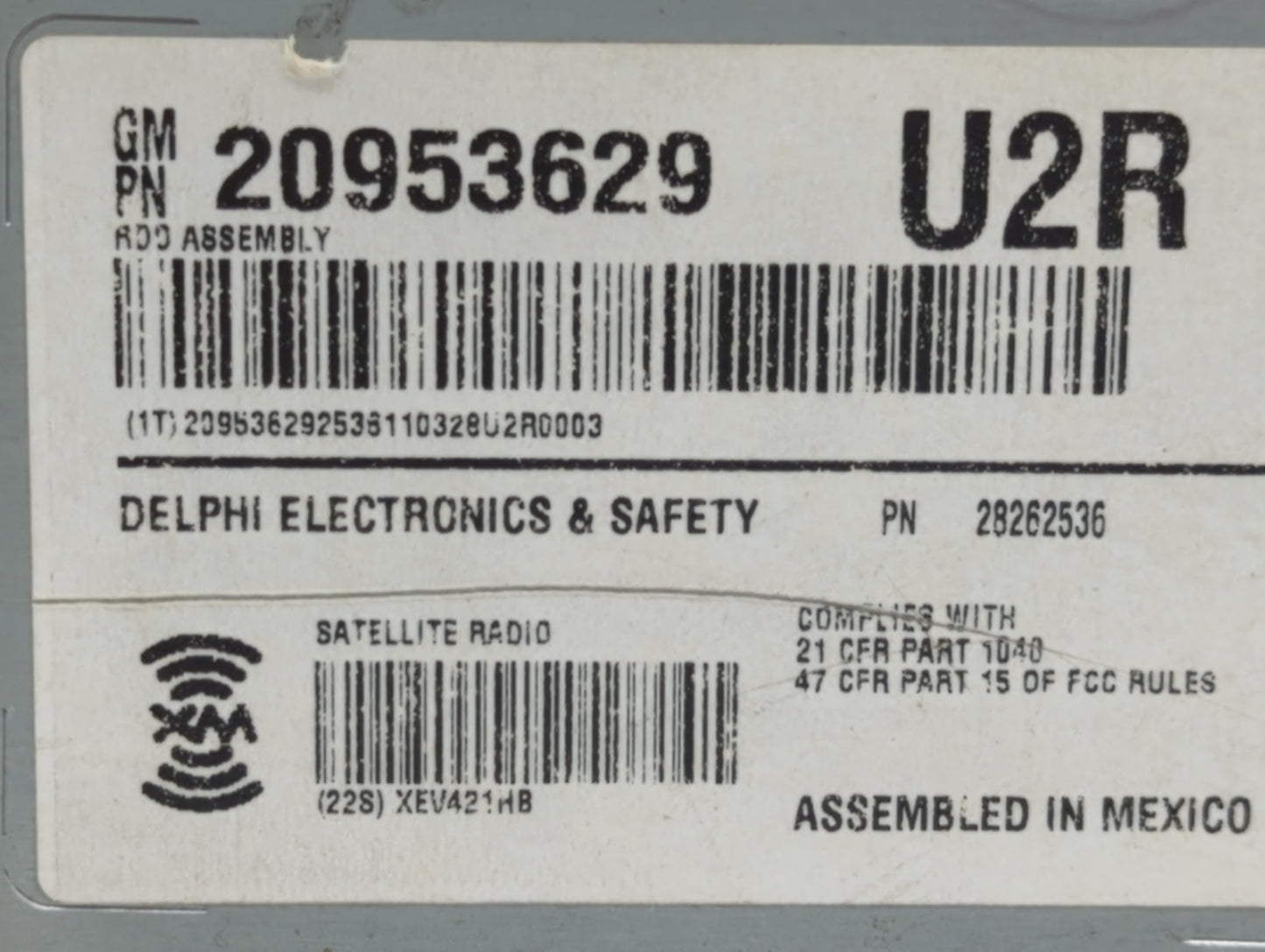 2008-2014 Cadillac Cts Am Fm Cd Player Radio Receiver - Oemusedautoparts1.com