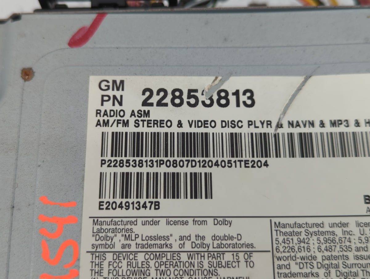 2012-2013 Cadillac Cts Am Fm Cd Player Radio Receiver 520318 - Oemusedautoparts1.com