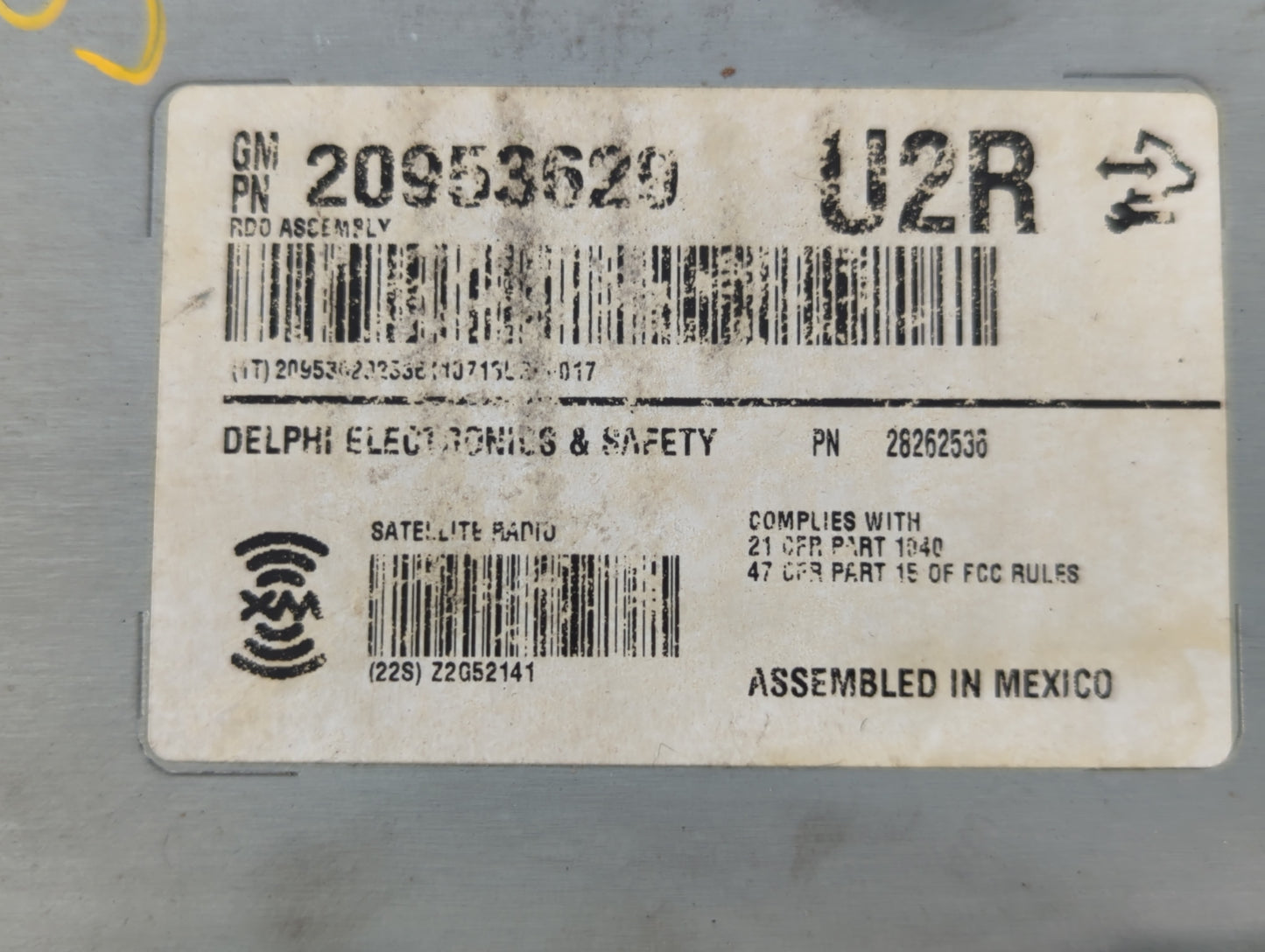 2009-2013 Cadillac Cts Am Fm Cd Player Radio Receiver - Oemusedautoparts1.com