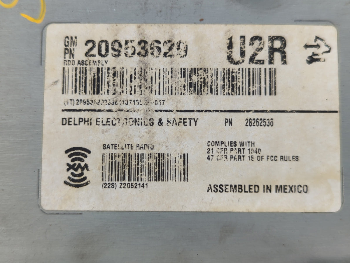 2009-2013 Cadillac Cts Am Fm Cd Player Radio Receiver 655207 - Oemusedautoparts1.com
