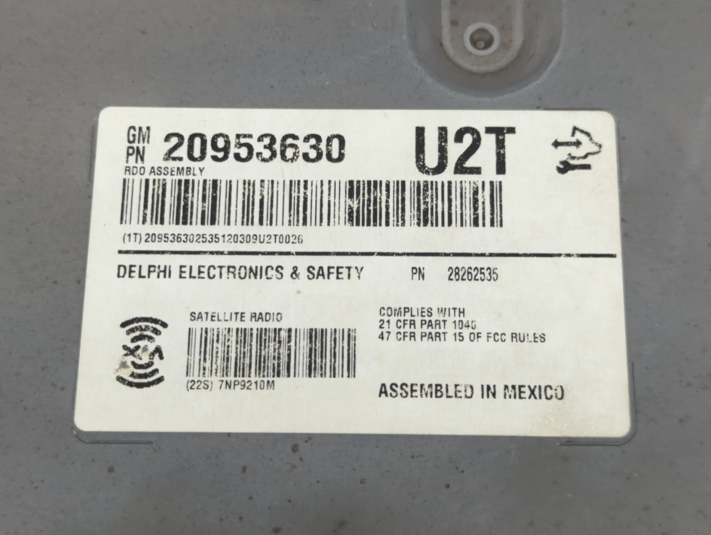 2008-2014 Cadillac Cts Radio AM FM Cd Player Receiver Replacement P/N:20953630 Fits Fits 2008 2009 2010 2011 2012 2013 2014 