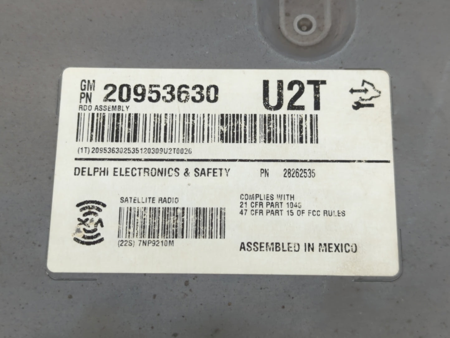 2008-2014 Cadillac Cts Radio AM FM Cd Player Receiver Replacement P/N:20953630 Fits Fits 2008 2009 2010 2011 2012 2013 2014 