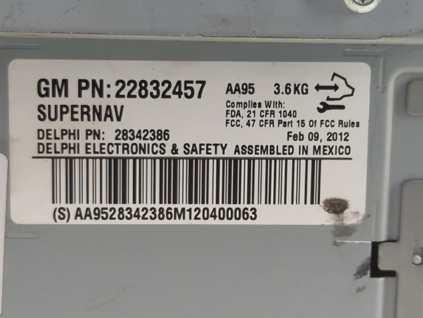 2012-2014 Cadillac Escalade Radio AM FM Cd Player Receiver Replacement P/N:22832457 28342386 Fits Fits 2012 2013 2014 OEM Us