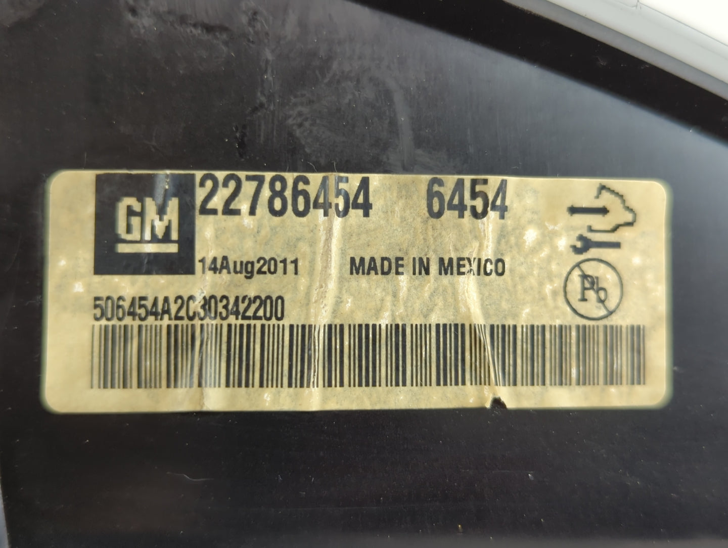 2012 Cadillac Srx Instrument Cluster Speedometer Gauges P/N:22786454 Fits OEM Used Auto Parts - Oemusedautoparts1.com
