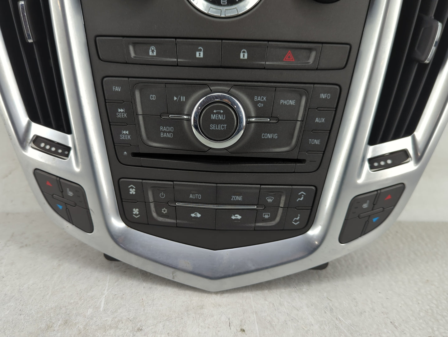 2010-2012 Cadillac Srx Radio AM FM Cd Player Receiver Replacement P/N:20864868 Fits Fits 2010 2011 2012 OEM Used Auto Parts 