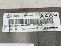 2012 Cadillac Srx PCM Engine Control Computer ECU ECM PCU OEM P/N:E39 12648906 Fits Fits 2013 2014 2015 2016 OEM Used Auto P