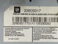 2010-2012 Cadillac Srx Information Radio Display Screen 1440172 - Oemusedautoparts1.com