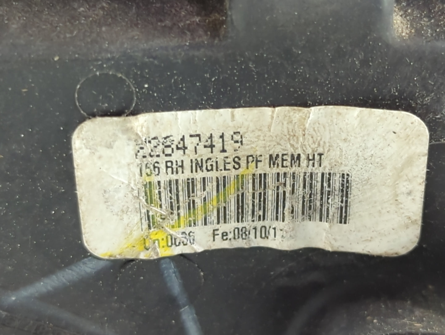 2010-2012 Cadillac Srx Passenger Side View Mirror - Right Door Mirror OEM Used - Oemusedautoparts1.com