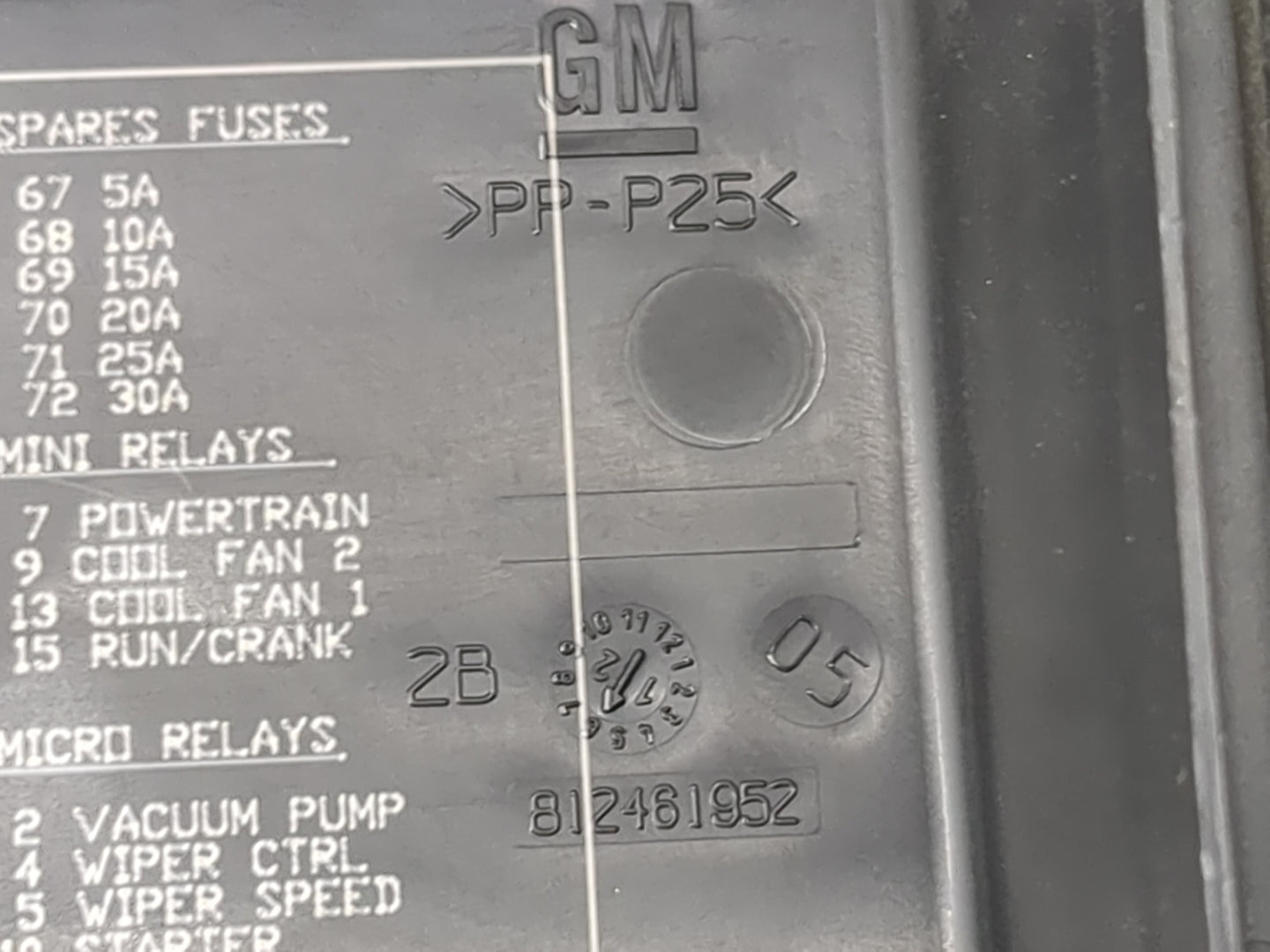 2012-2013 Cadillac Srx Fusebox Fuse Box Panel Relay Module P/N:13500114 13306941, 13306942, 13306943 Fits Fits 2012 2013 OEM