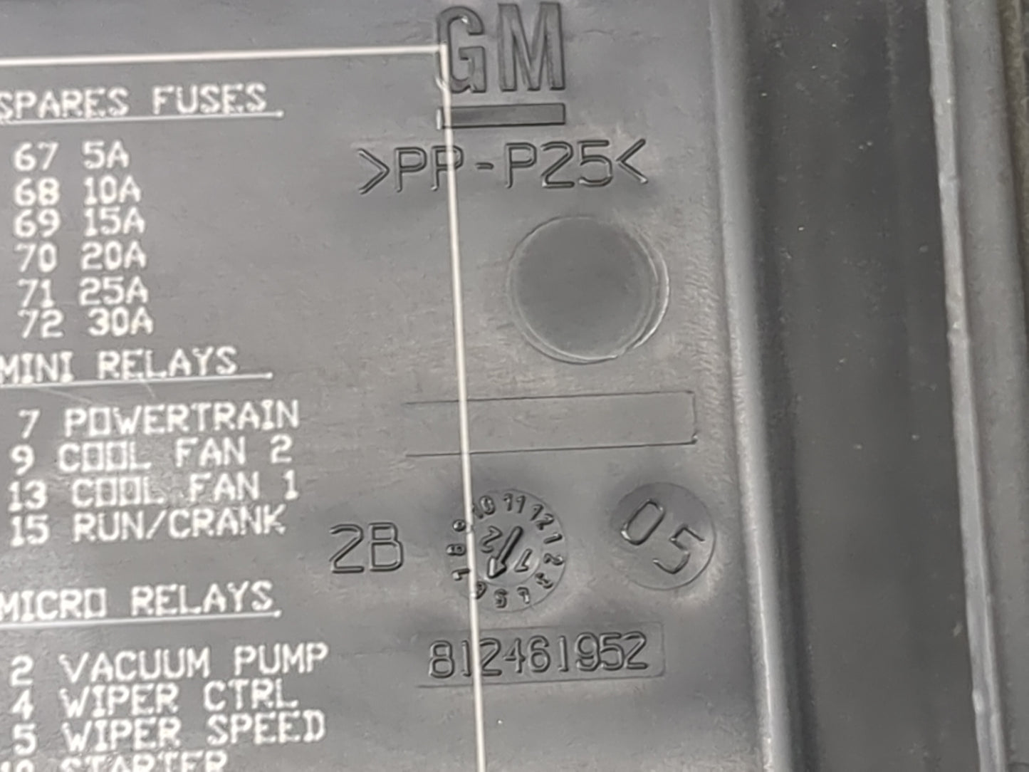 2012-2013 Cadillac Srx Fusebox Fuse Box Panel Relay Module P/N:13500114 13306941, 13306942, 13306943 Fits Fits 2012 2013 OEM