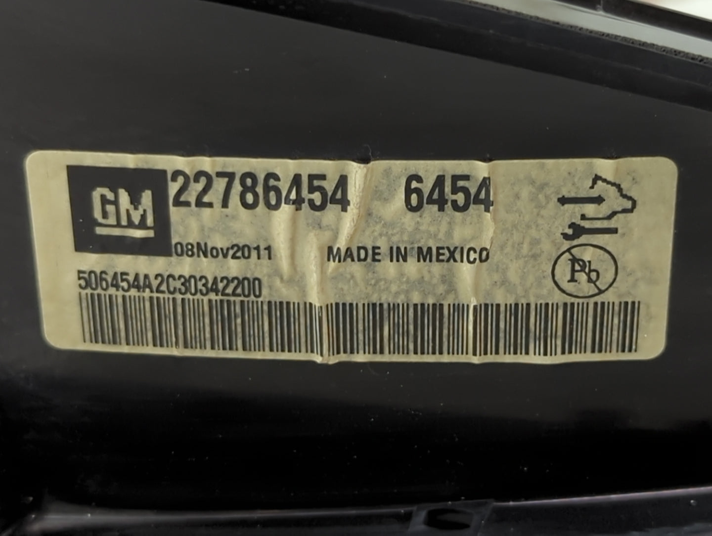 2012 Cadillac Srx Instrument Cluster Speedometer Gauges P/N:22786454 Miles: Fits OEM Used Auto Parts - Oemusedautoparts1.com