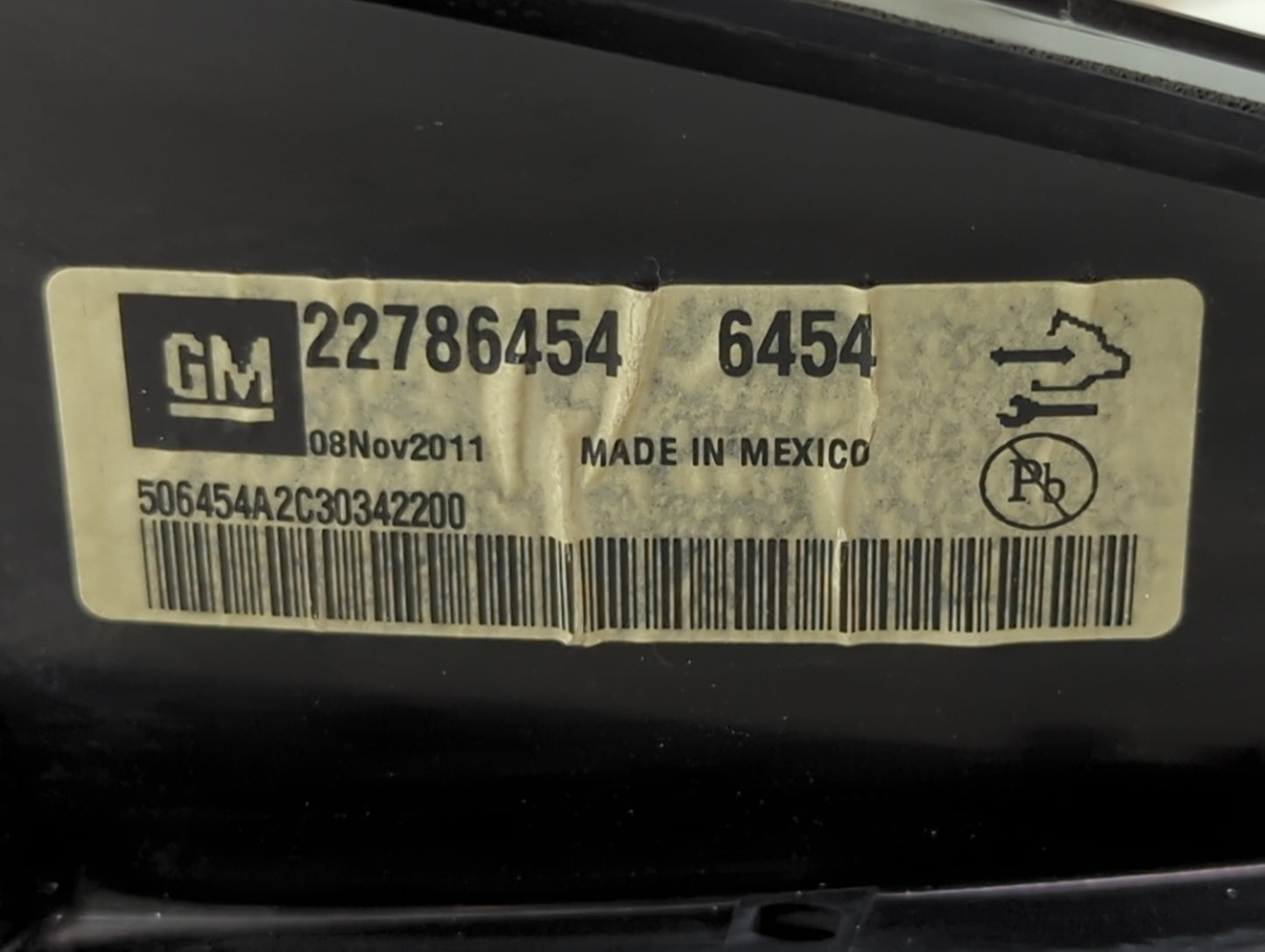 2012 Cadillac Srx Instrument Cluster Speedometer Gauges P/N:22786454 Miles: Fits OEM Used Auto Parts - Oemusedautoparts1.com