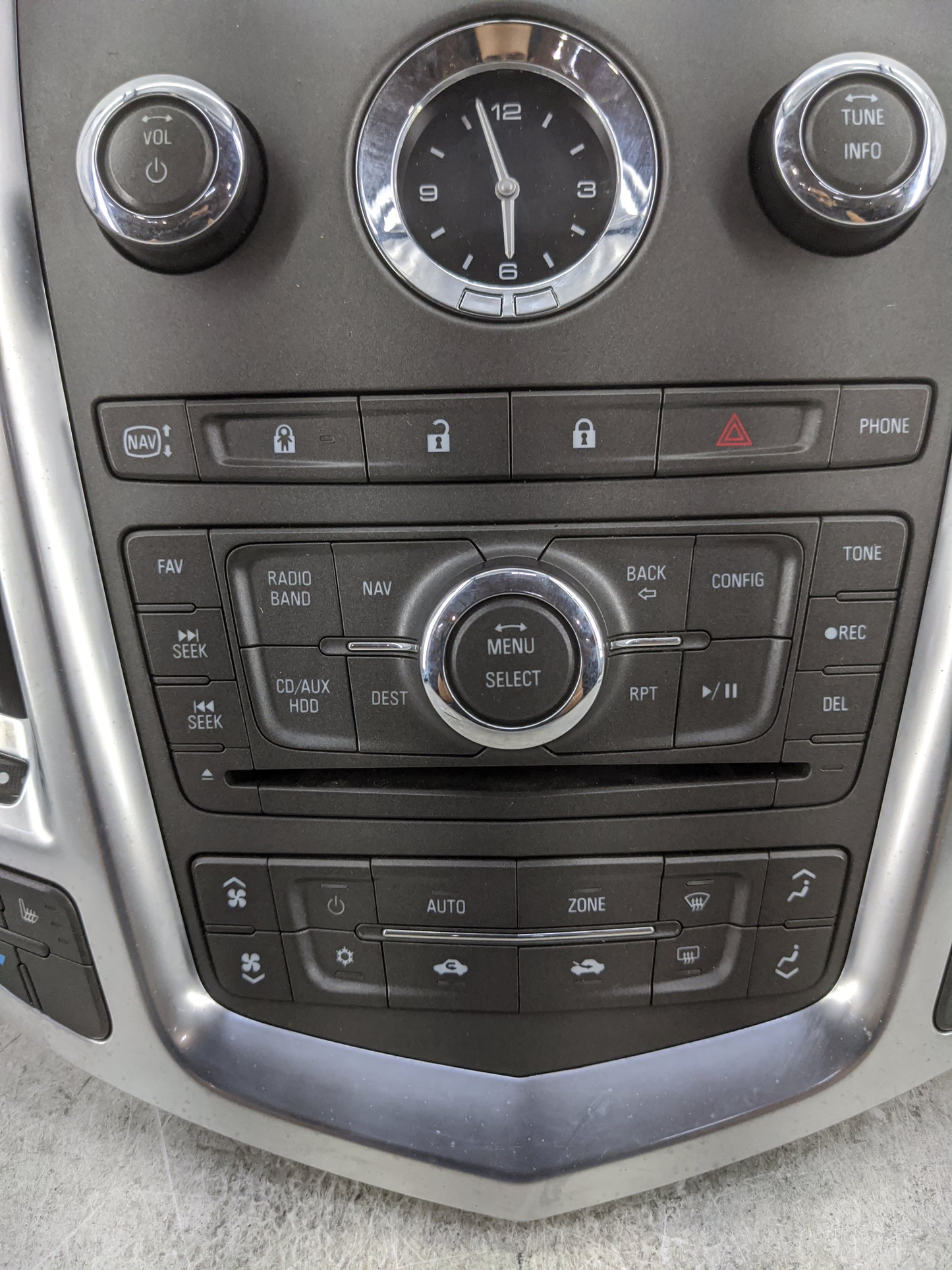 2011-2012 Cadillac Srx Radio Control Panel 1476444 - Oemusedautoparts1.com
