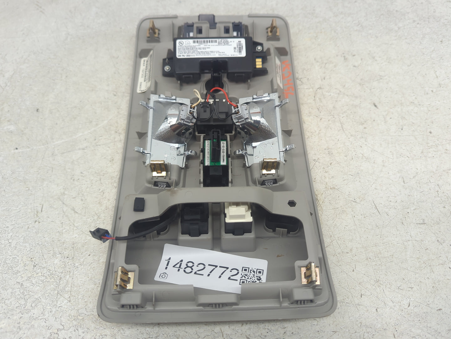 2012 Cadillac Srx Overhead Roof Console Tan - Oemusedautoparts1.com