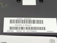 2012 Cadillac Srx Climate Control Module Temperature AC/Heater Replacement P/N:20927854 14799522 Fits OEM Used Auto Parts - 