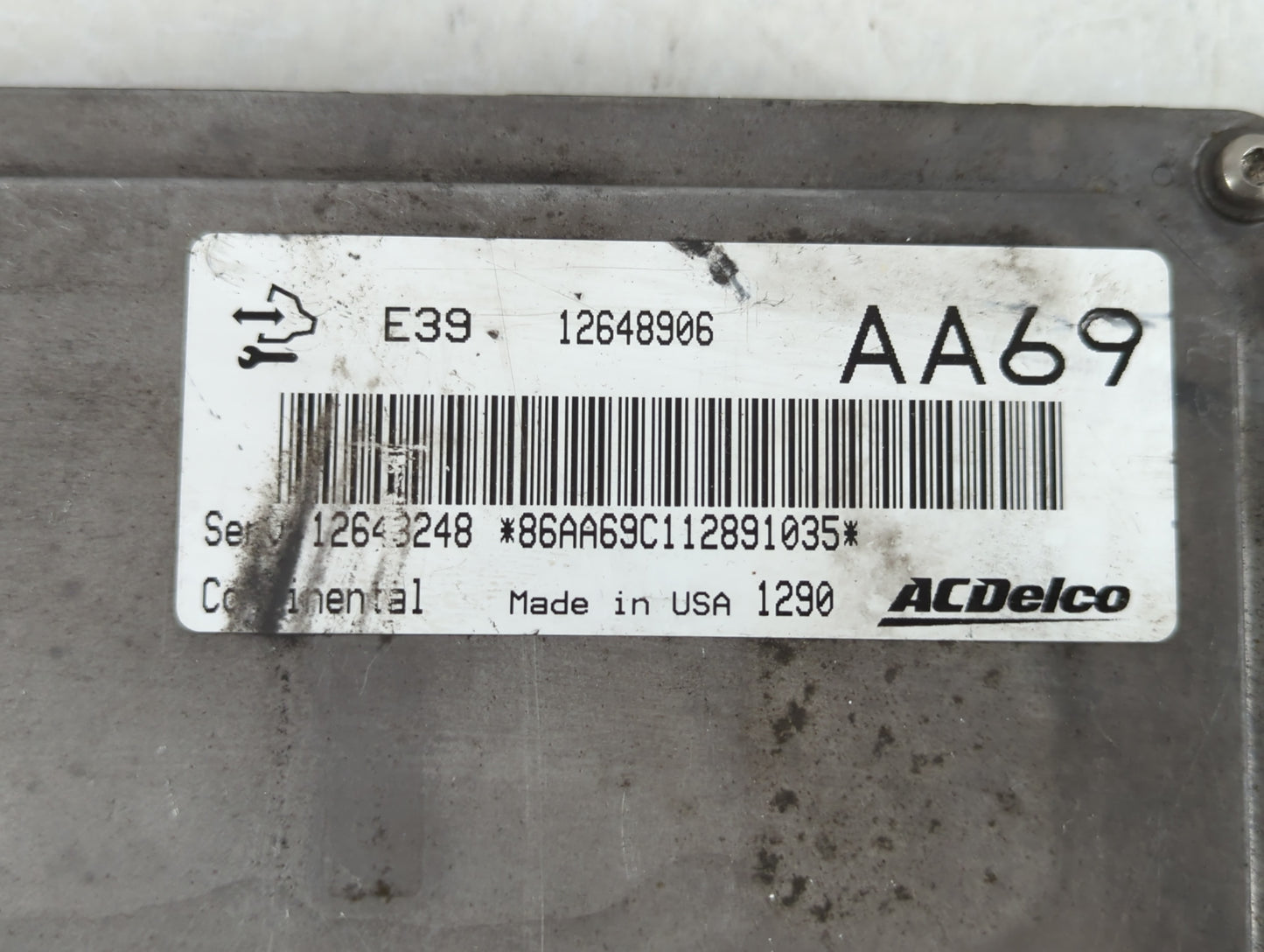 2012 Cadillac Srx PCM Engine Control Computer ECU ECM PCU OEM P/N:12648906 Fits Fits 2013 2014 2015 2016 OEM Used Auto Parts