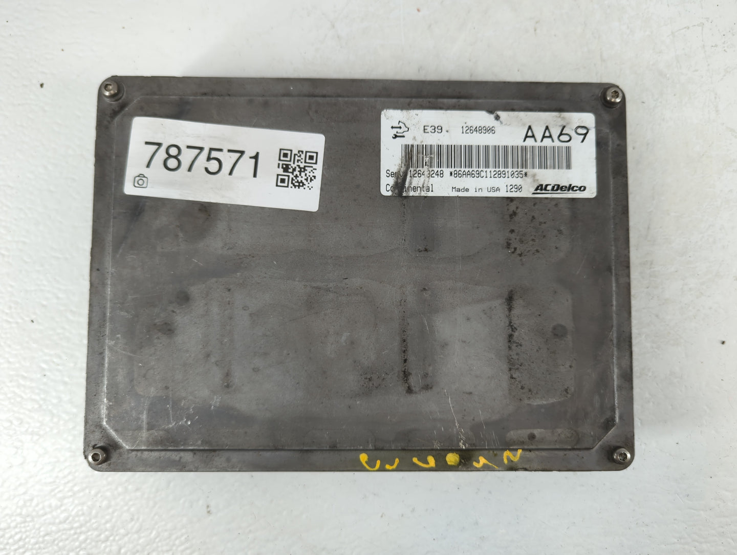 2012 Cadillac Srx PCM Engine Control Computer ECU ECM PCU OEM P/N:12648906 Fits Fits 2013 2014 2015 2016 OEM Used Auto Parts