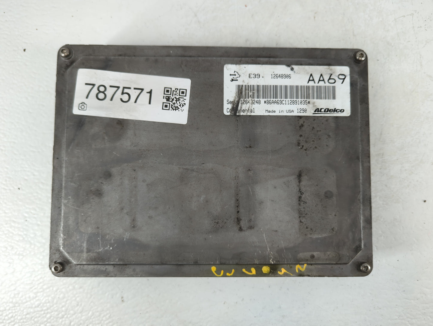 2012 Cadillac Srx PCM Engine Control Computer ECU ECM PCU OEM P/N:12648906 Fits Fits 2013 2014 2015 2016 OEM Used Auto Parts