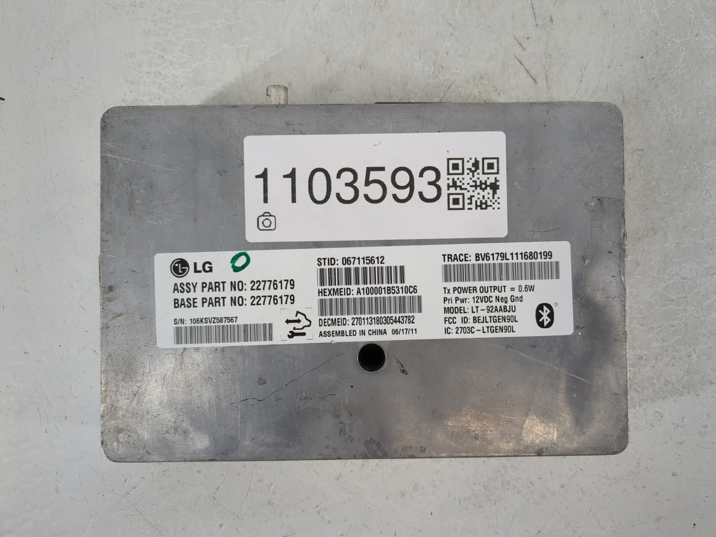 2012-2012 Chevrolet Camaro Chassis Control Module Ccm Bcm Body Control - Oemusedautoparts1.com