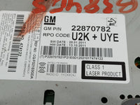 2012 Chevrolet Camaro Radio AM FM Cd Player Receiver Replacement P/N:22870782 Fits OEM Used Auto Parts - Oemusedautoparts1.c