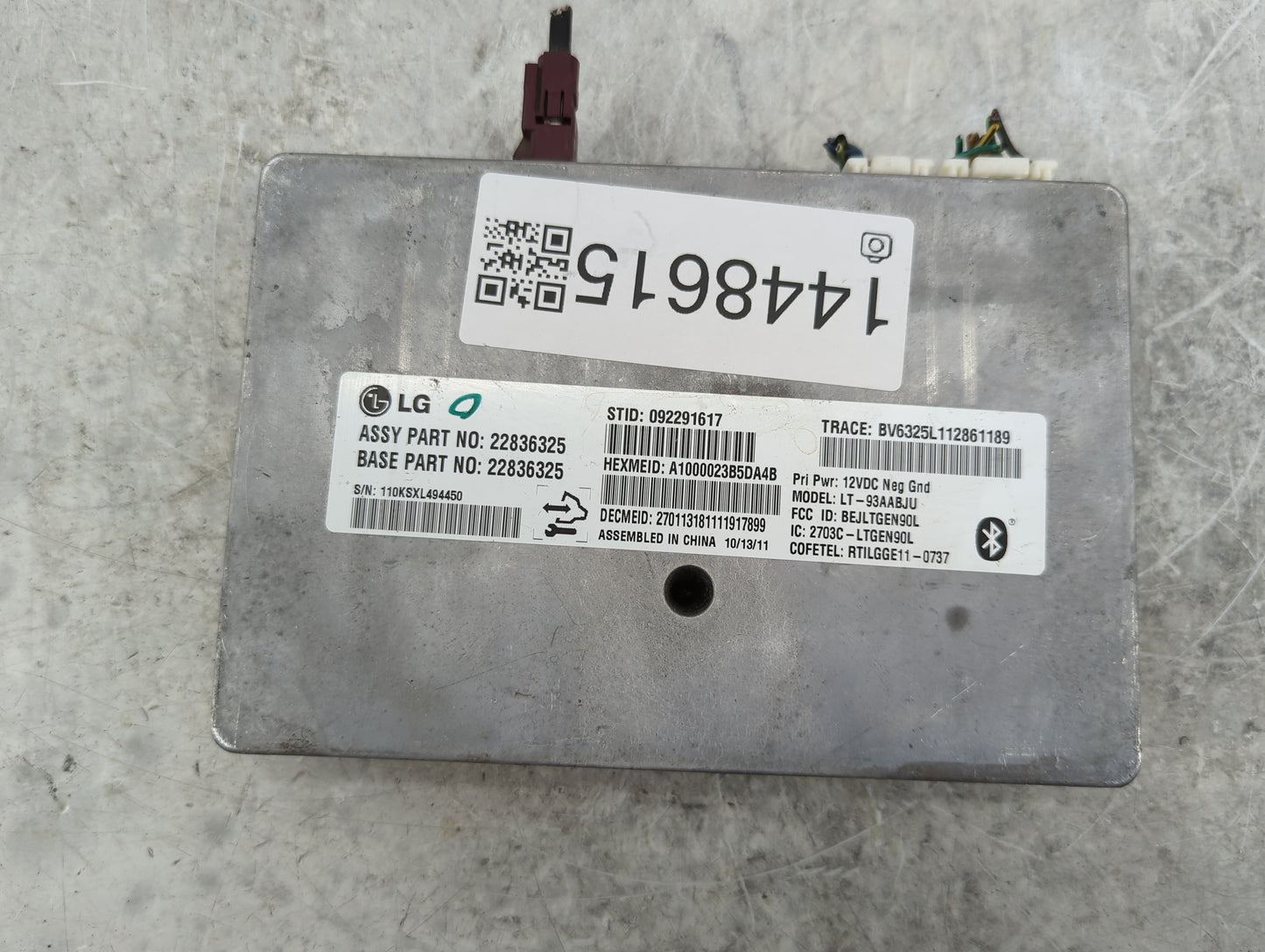 2012-2014 Chevrolet Camaro Body Control Module Bcm Inner Cabin Fuse Box - Oemusedautoparts1.com