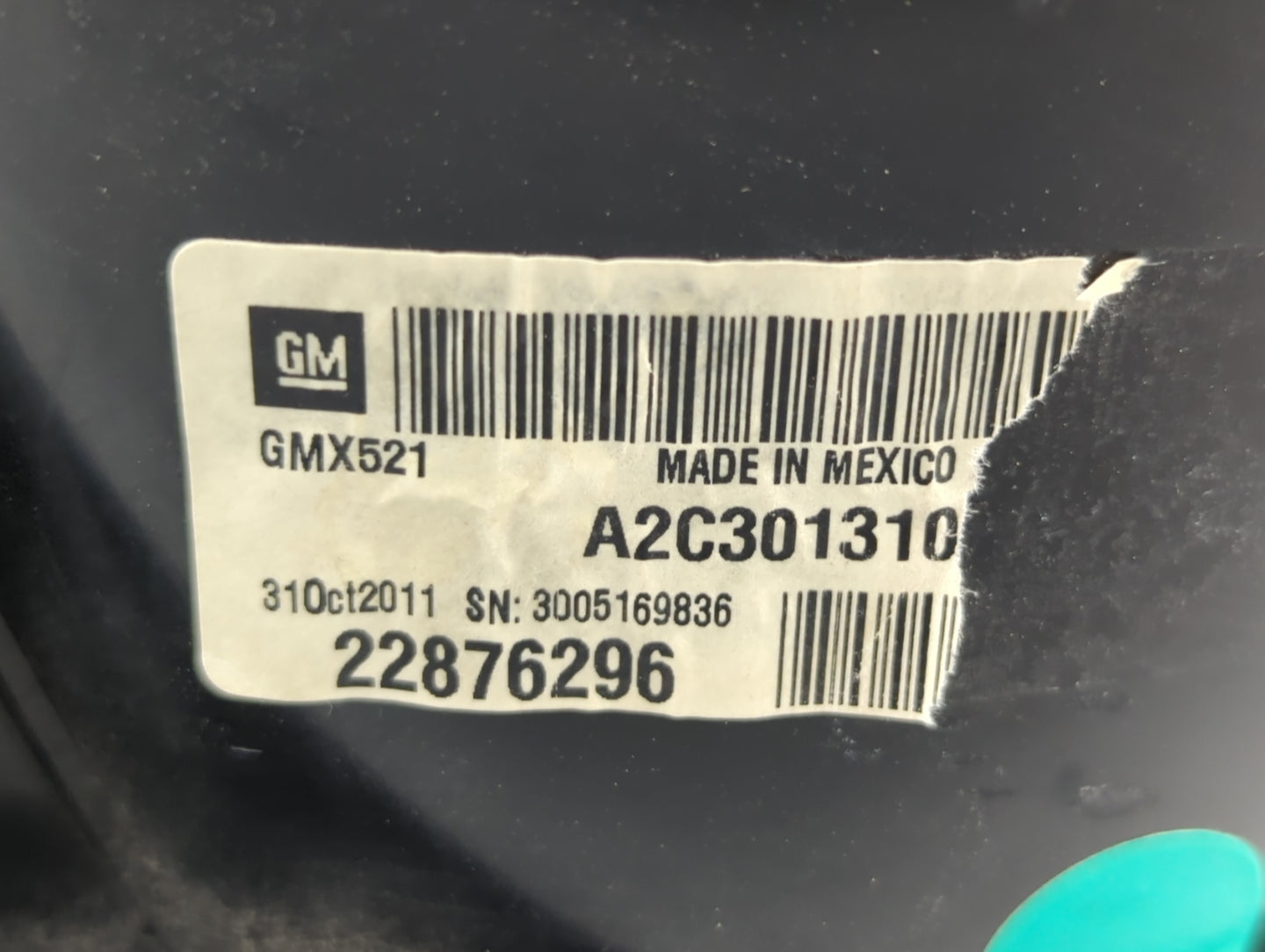 2012 Chevrolet Camaro Instrument Cluster Speedometer Gauges P/N:22761047 22876296 Fits OEM Used Auto Parts - Oemusedautopart
